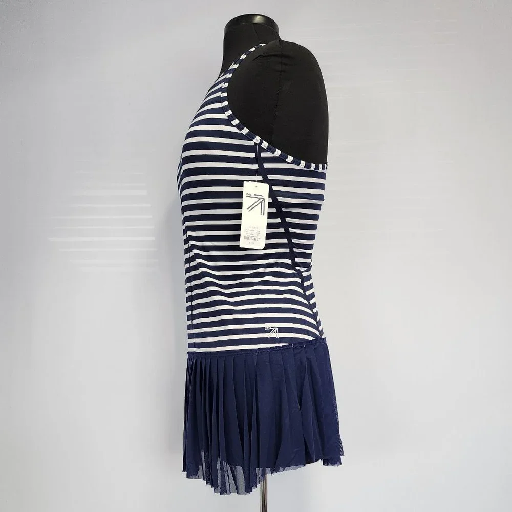 new balance x j.crew - tennis skirt  blue & white [size m] [NewWithTags] - Picture 3 of 13